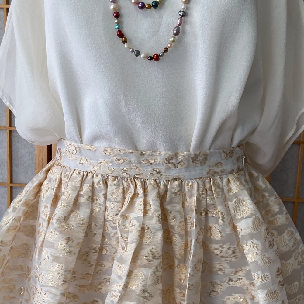 Anthropologie Pankaj & Nidhi Burnout Maxi Skirt - Picture 4 of 11